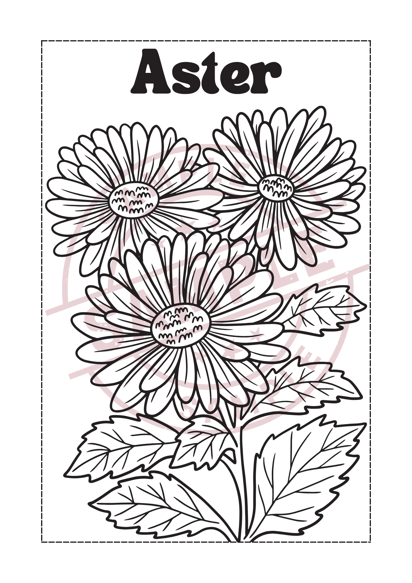 Flowers Coloring Book — Editable Canva Template + Resell Rights