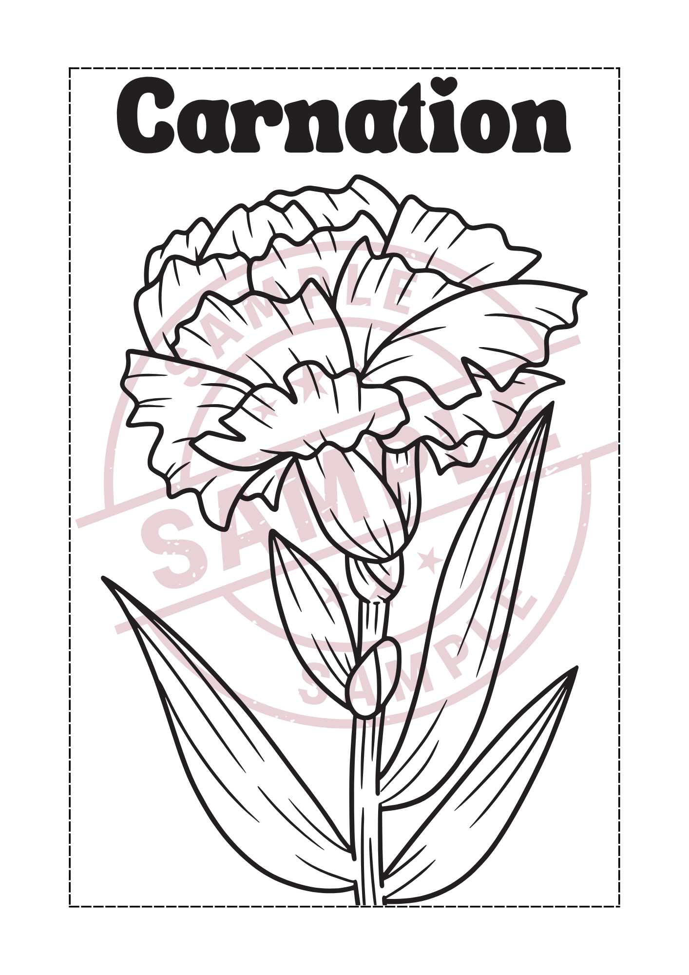 Flowers Coloring Book — Editable Canva Template + Resell Rights