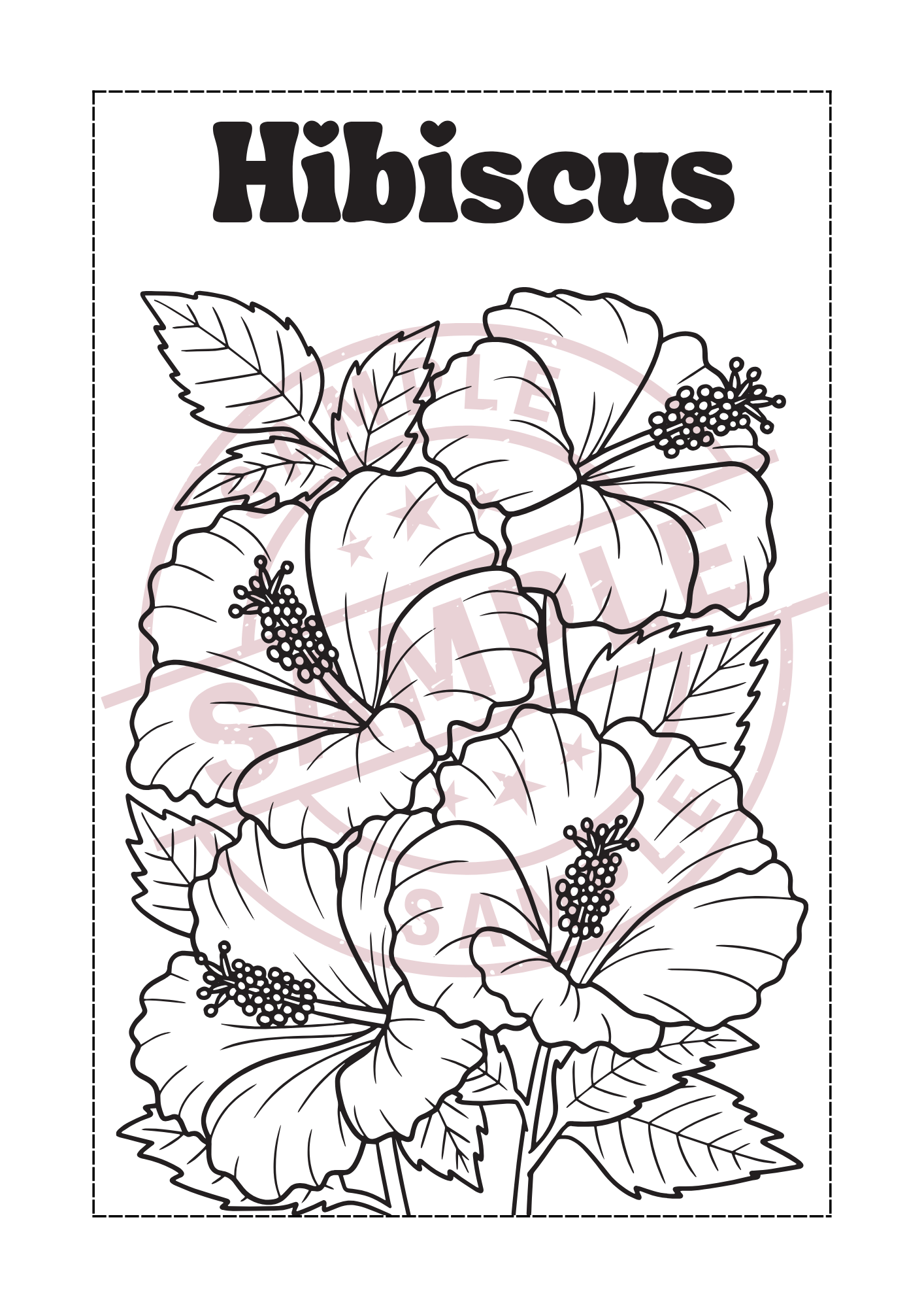 Flowers Coloring Book — Editable Canva Template + Resell Rights
